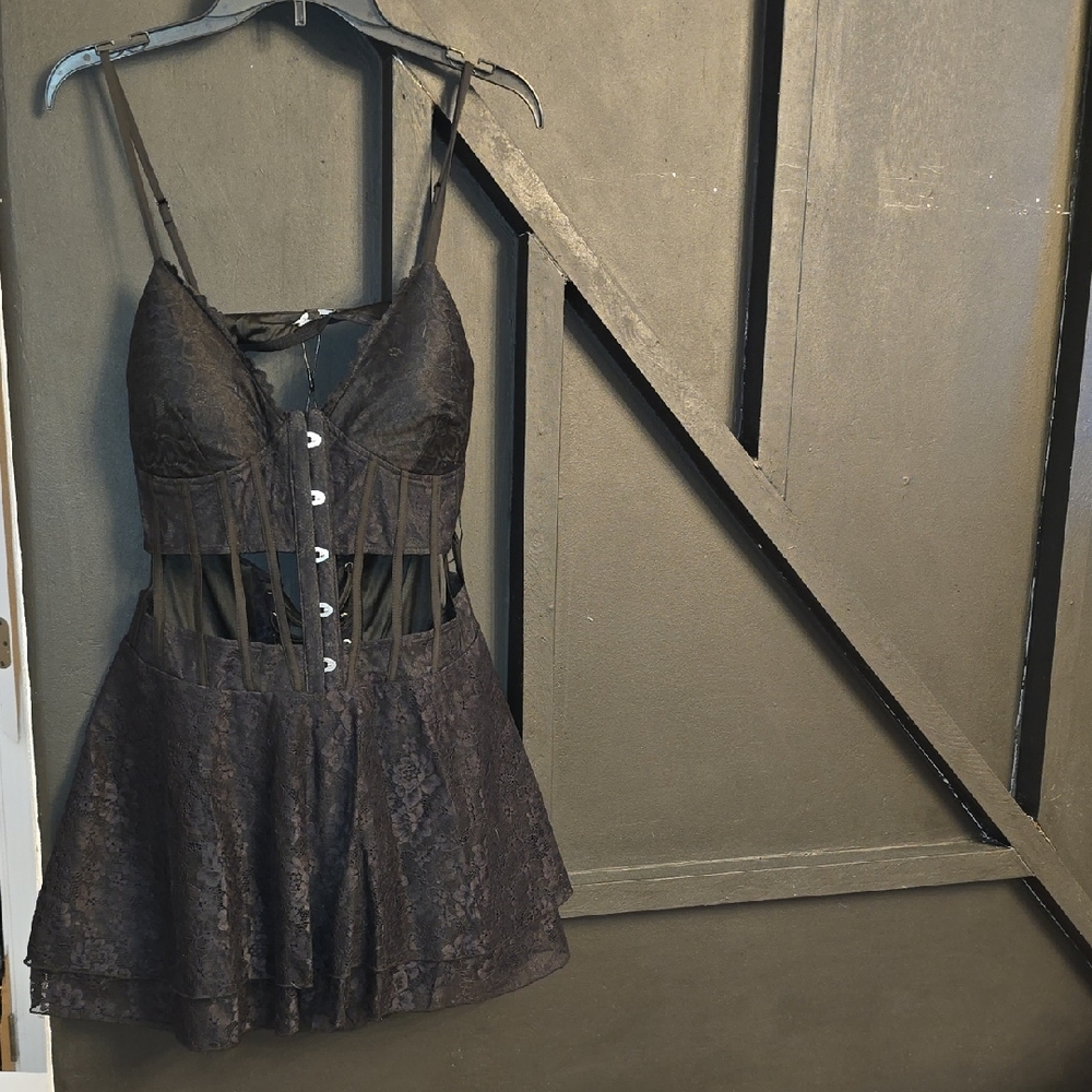 Fashion Nova Black Lace Dress